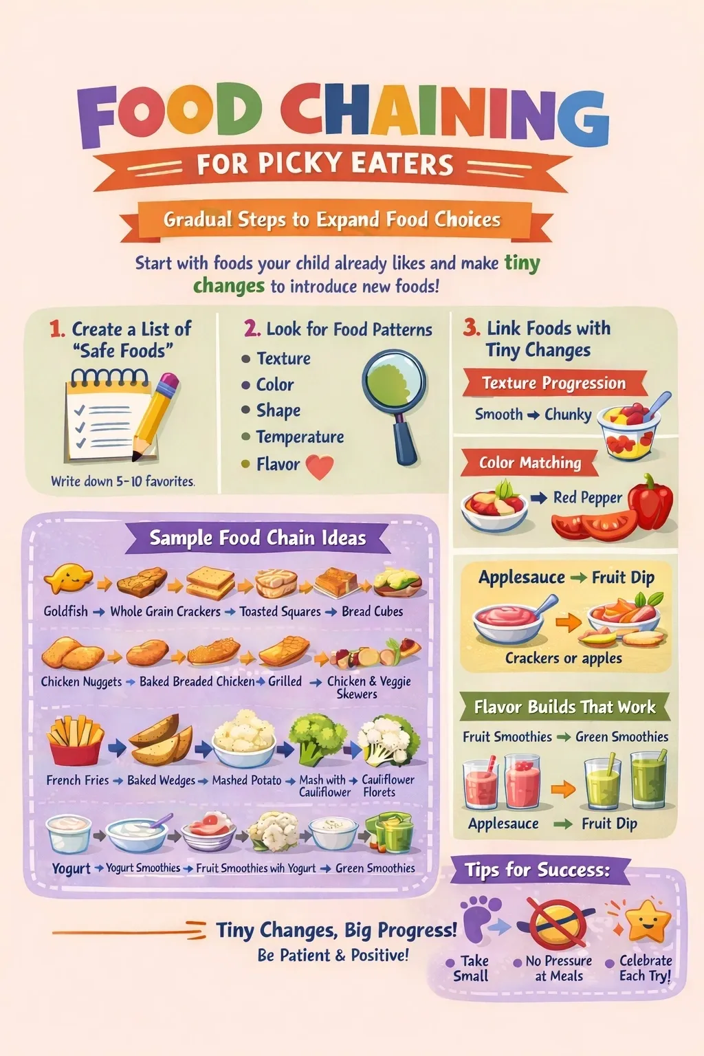 Food Chaining for Picky Eaters: Step-by-Step Ladder